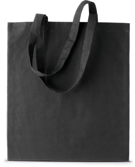 Baumwolltasche mit Logo – Kimood KI 0223 – Baumwolltasche mit langem Henkel