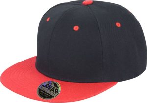 Result Headwear RC 082X – 6 Panel Kontrast Flat Peak Kappe